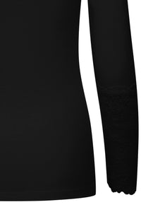 Fransa - Lace sleeve T-Shirt