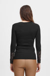 Fransa - Lace sleeve T-Shirt