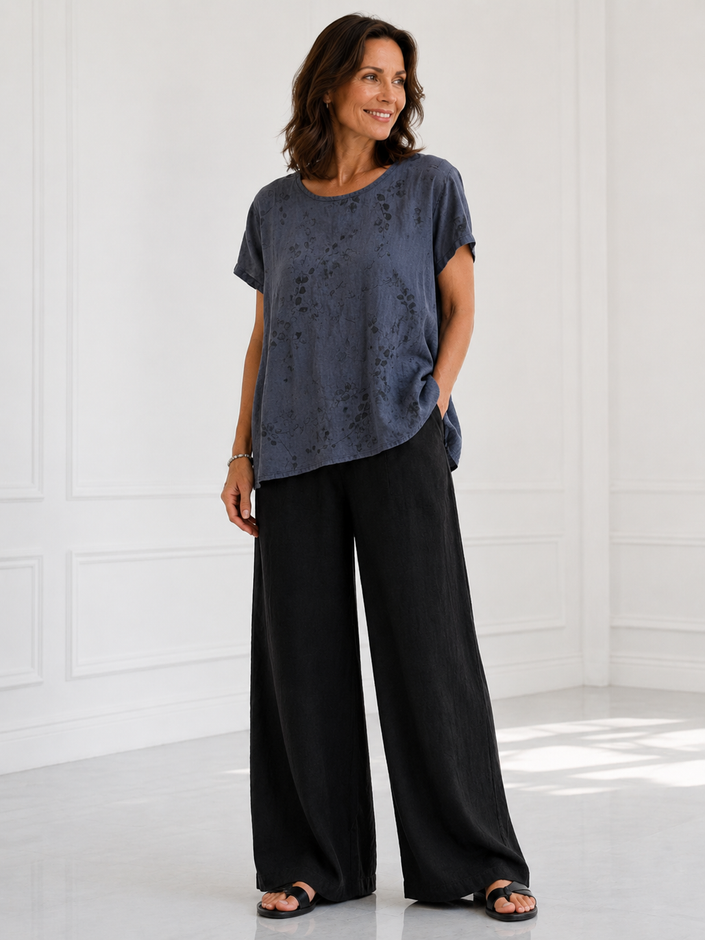 blueberry-ss26-womens-print-linen-t-shirt-navy