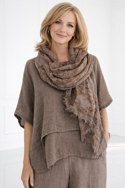 blueberry-ss26-womens-printed-linen-scarf-fango-alt