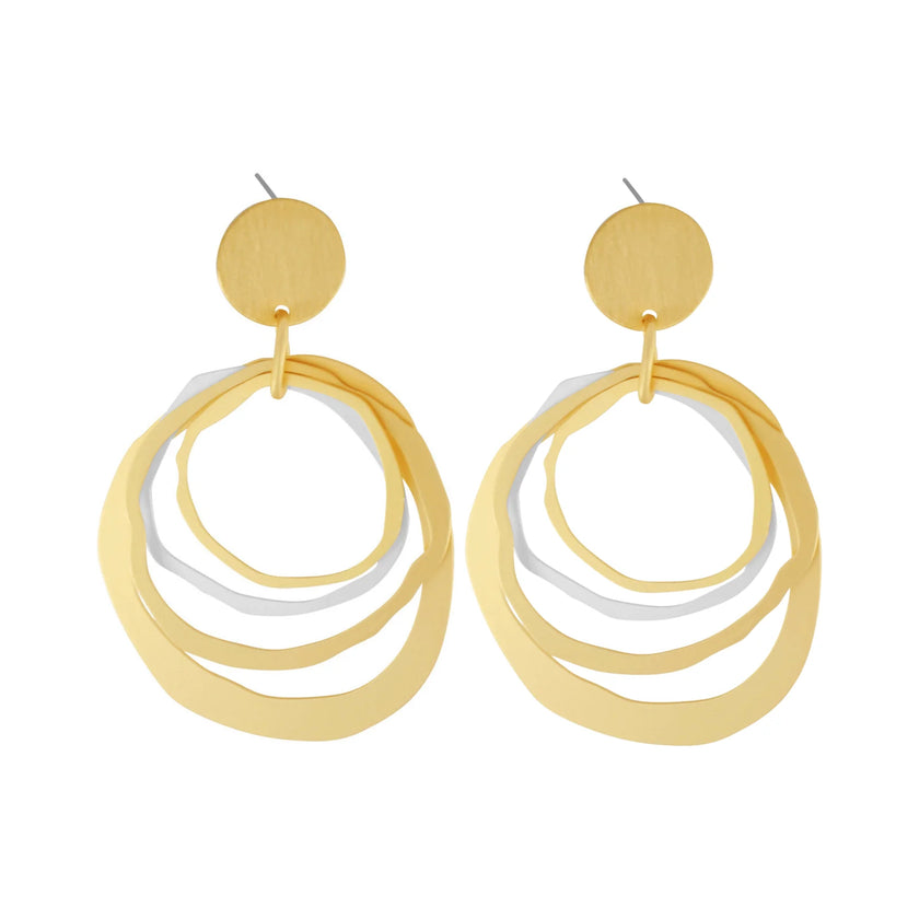dnsk-elysian-2-tone-statement-earring-in-silver-plating-or-gold-plating