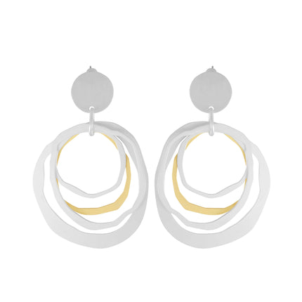 dnsk-elysian-2-tone-statement-earring-in-silver-plating-or-gold-plating