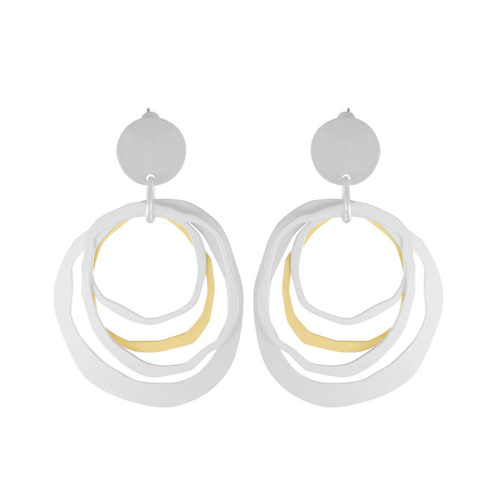 dnsk-elysian-2-tone-statement-earring-in-silver-plating-or-gold-plating