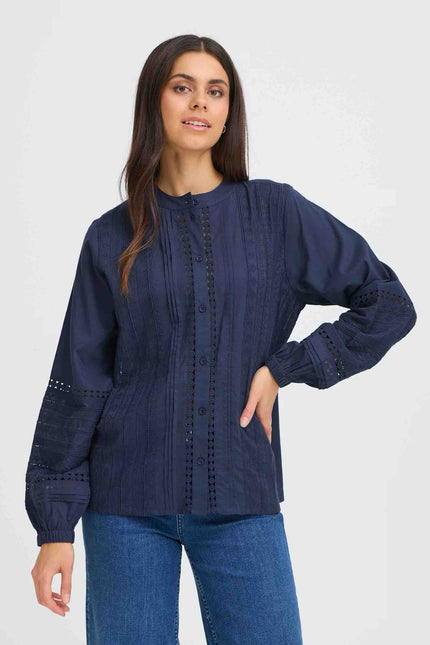fransa-ss26-womens-shirt-120617459-navy-blazer