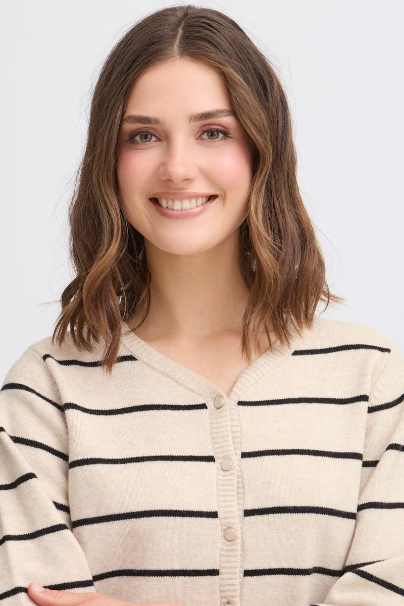 fransa-womens-bitte-cardigan-in-limestone-melange-mix