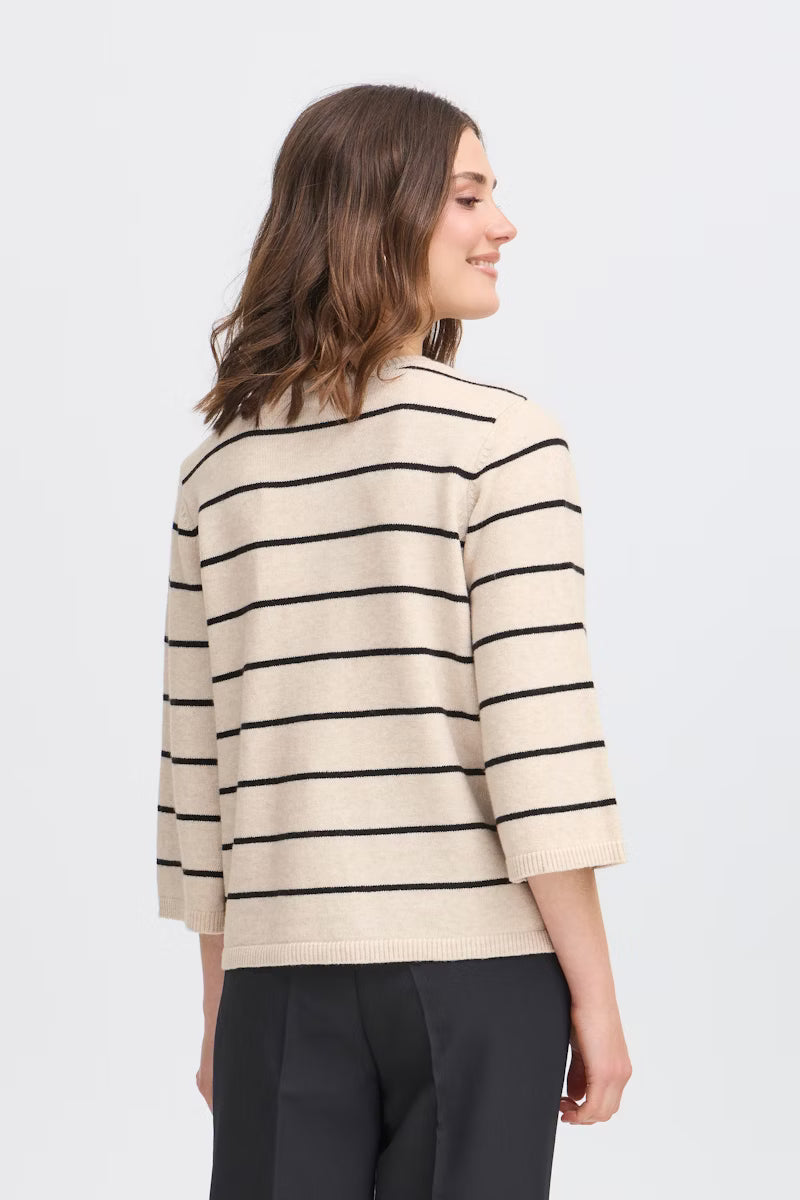 fransa-womens-bitte-cardigan-in-limestone-melange-mix
