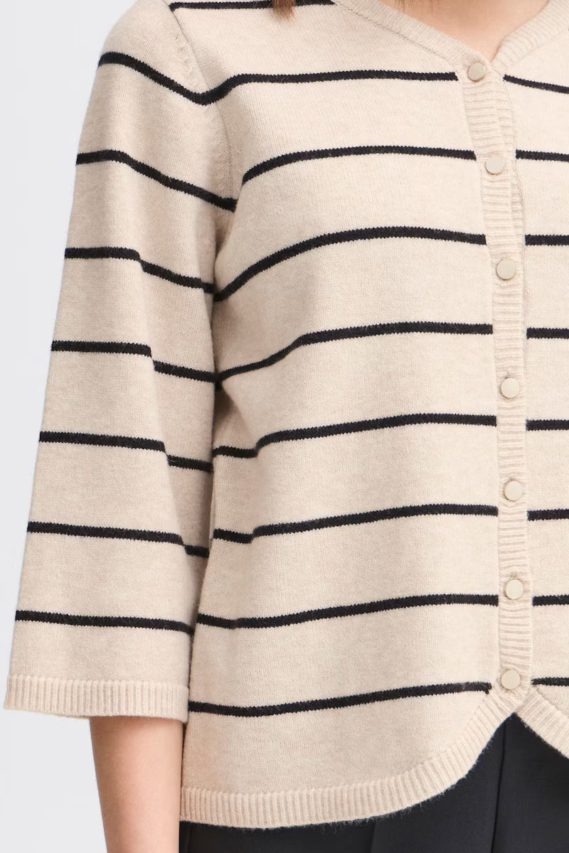 fransa-womens-bitte-cardigan-in-limestone-melange-mix