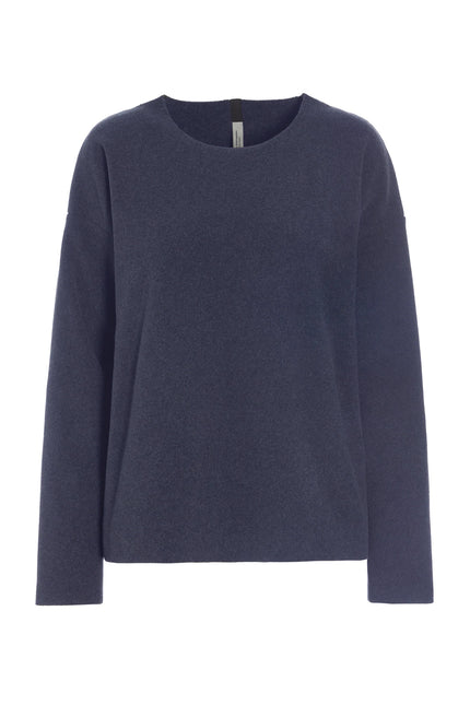 henriette-steffensen-womens-fleece-round-neck-blouse-in-evening-blue-1359