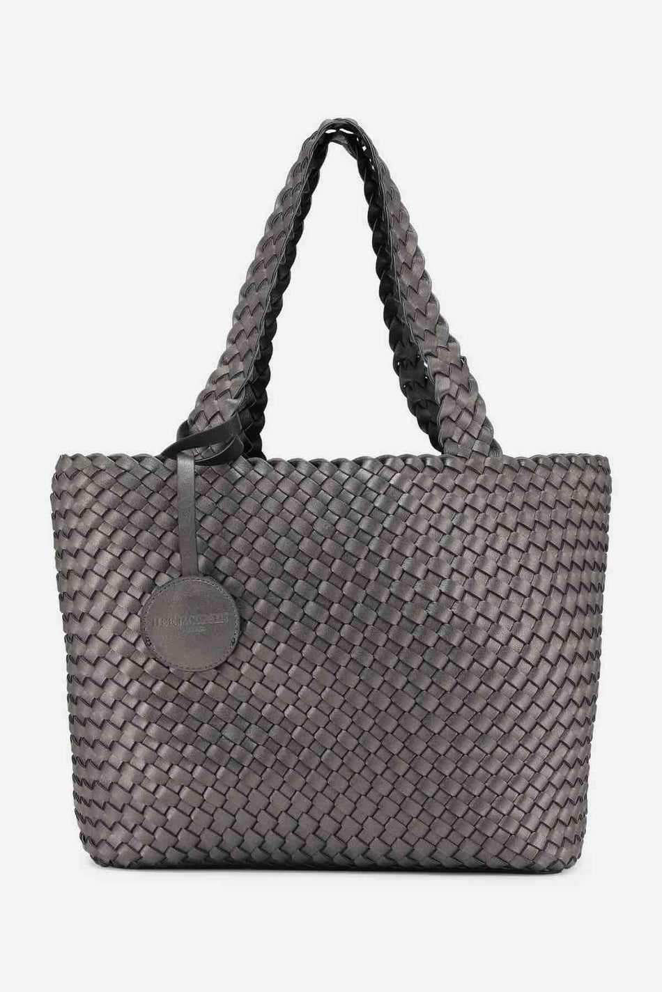 ilse-jacobsen-womens-reversible-tote-bag-braided-black-gun-metal
