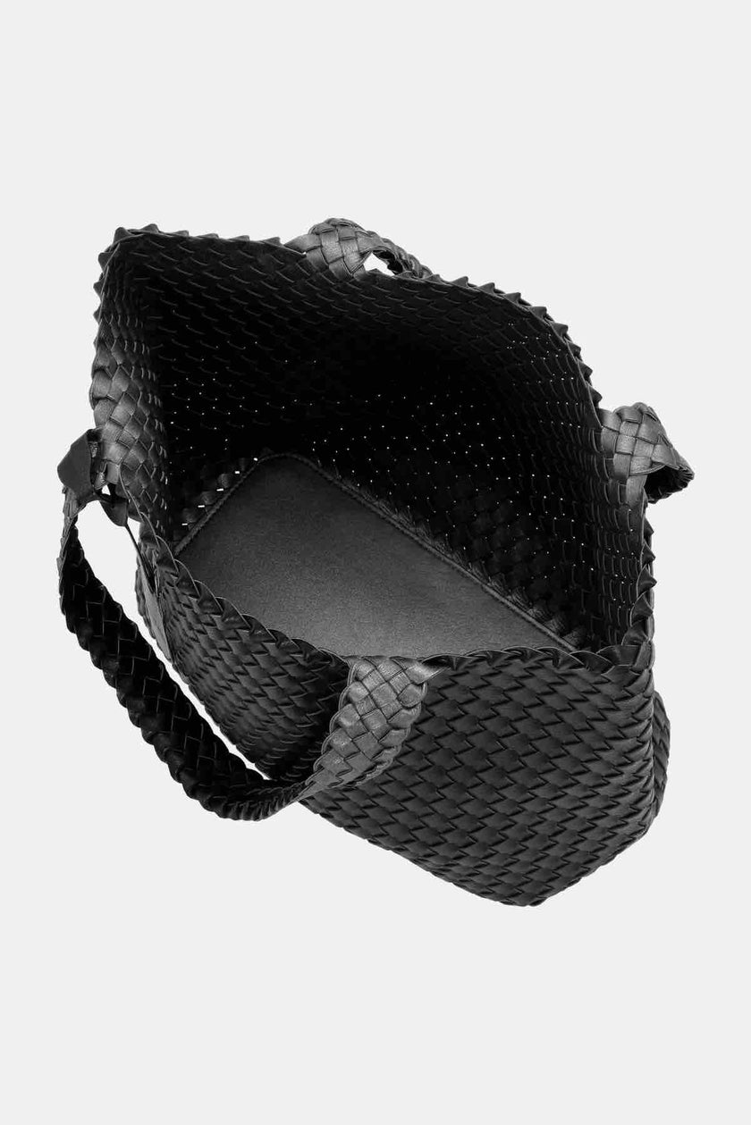 ilse-jacobsen-womens-reversible-tote-bag-braided-black-gun-metal