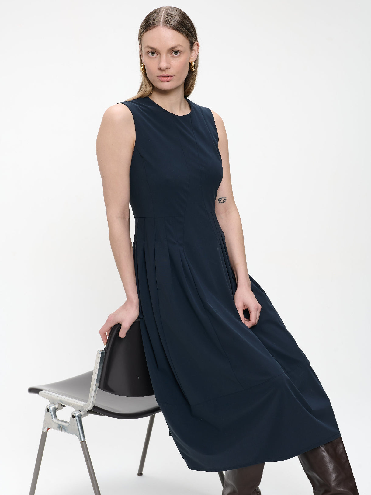 Jane Lushka - Women's Heide Dress Technical Jersey Blue - SUG9262252