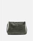 Biba Dark Green Leather Shoulder Bag