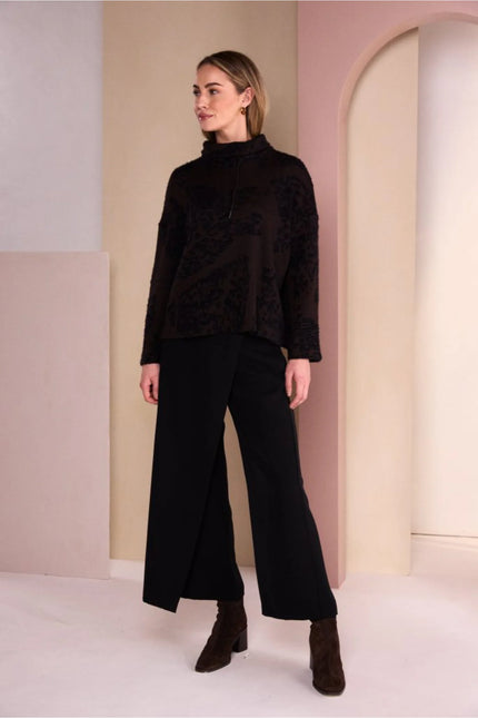 naya-aw26-womens-clothing-naw26238-flocked-placement-print-high-neck-knit-top-1-at-Kings-Road-Fashions-Leighton-Buzzard-UK