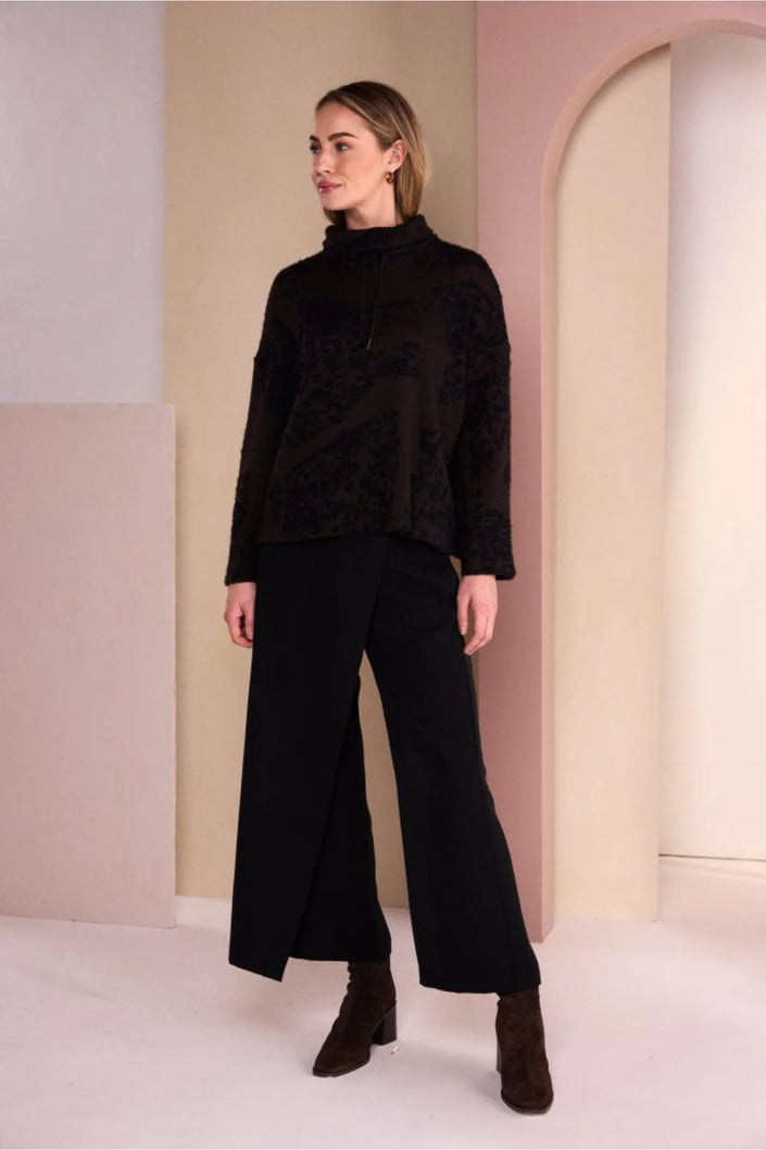 naya-aw26-womens-clothing-naw26238-flocked-placement-print-high-neck-knit-top-1-at-Kings-Road-Fashions-Leighton-Buzzard-UK