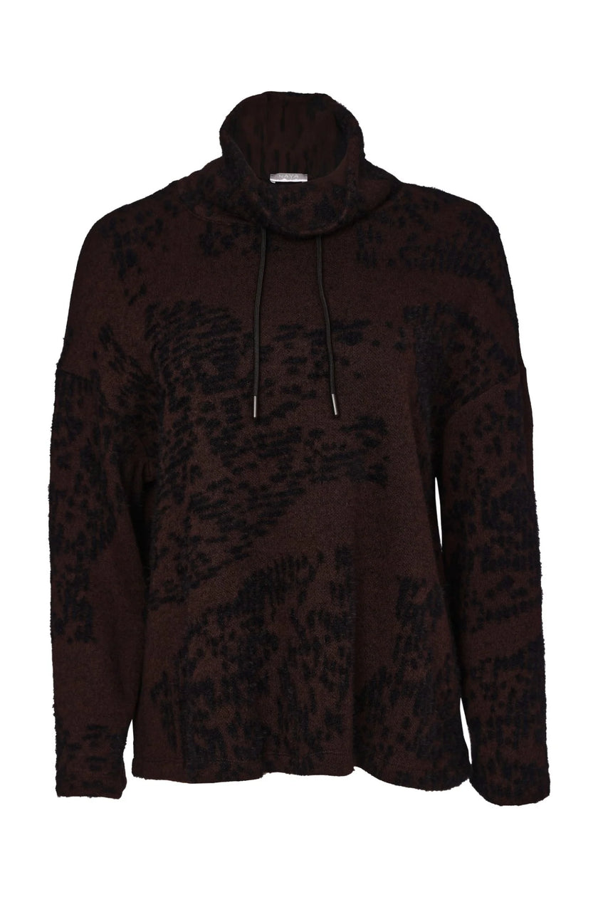 naya-aw26-womens-clothing-naw26238-flocked-placement-print-high-neck-knit-top-1-at-Kings-Road-Fashions-Leighton-Buzzard-UK