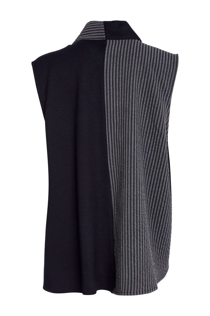 naya-womens-stripped-angled-waistcoat-with-contrast-panels-and-button-closing-naw25328-in-black-grey