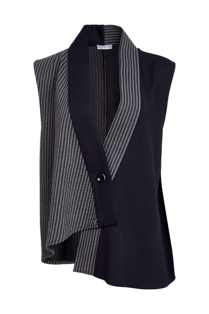 naya-womens-stripped-angled-waistcoat-with-contrast-panels-and-button-closing-naw25328-in-black-grey