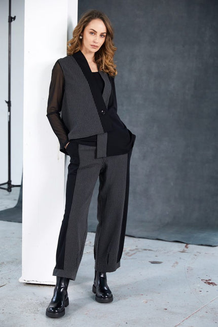 naya-womens-stripped-angled-waistcoat-with-contrast-panels-and-button-closing-naw25328-in-black-grey