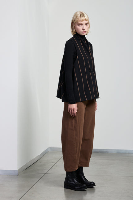 neirami-aw25-womenswear-one-button-waistcoat-c122bg-b-gessato-brush