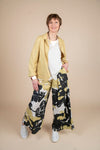 Neirami - Women's Midi Jacket in Golden Pelleovo