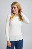 Fransa - Lace Trim Top Hizamond 2  - Antique