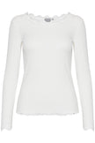 Fransa - Lace Trim Top Hizamond 2  - Antique