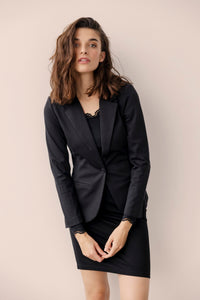 Fransa - Lace Trim Top - Black
