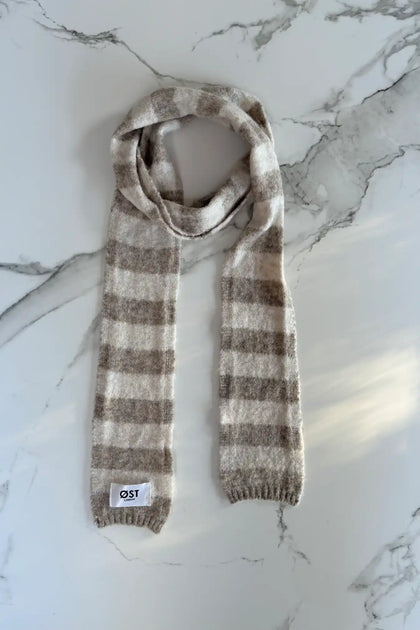 ost-london-gunhild-striped-scarf-taupe-cream