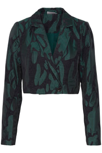 Fransa - Ponderosa Pine Jacquard Cropped Jacket