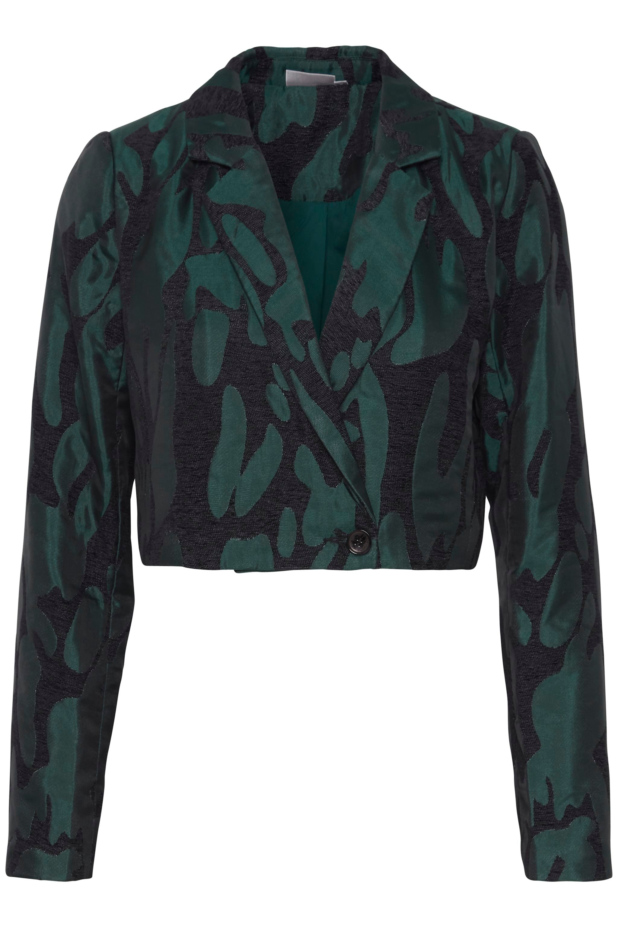 Fransa - Ponderosa Pine Jacquard Cropped Jacket