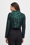 Fransa - Ponderosa Pine Jacquard Cropped Jacket
