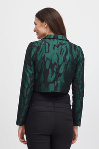 Fransa - Ponderosa Pine Jacquard Cropped Jacket
