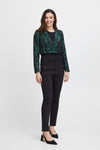 Fransa - Ponderosa Pine Jacquard Cropped Jacket