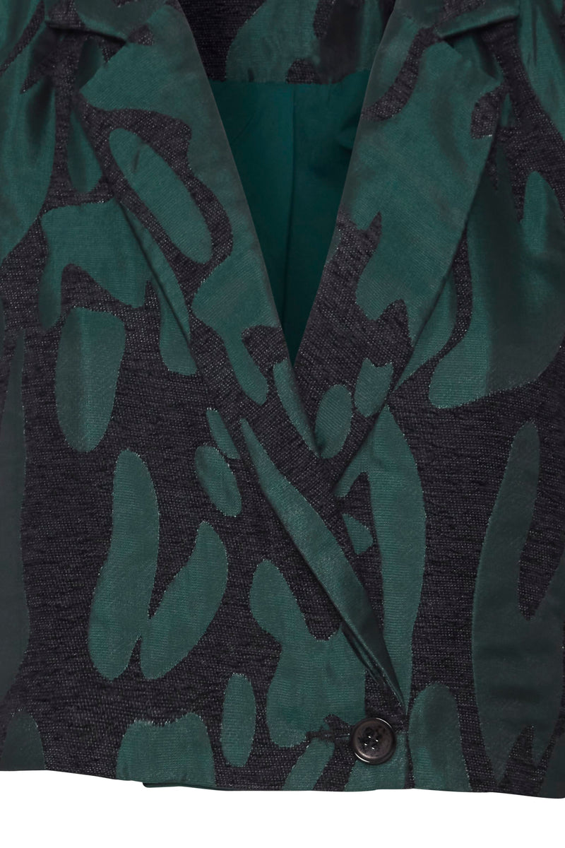 Fransa - Ponderosa Pine Jacquard Cropped Jacket