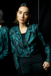 Fransa - Ponderosa Pine Jacquard Cropped Jacket