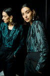 Fransa - Ponderosa Pine Jacquard Cropped Jacket