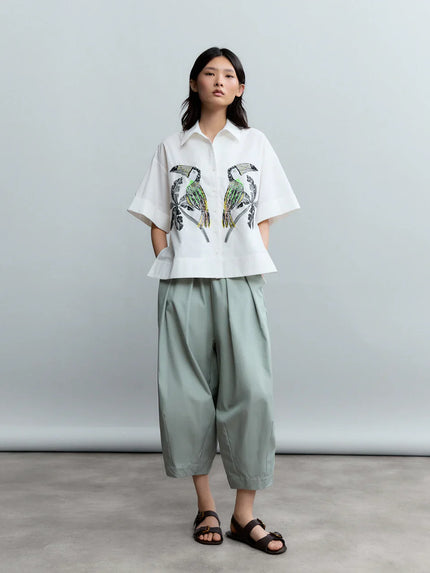 psophia-ss26-womens-248SHR2780-toucan-blouse-kings-road-fashions-uk