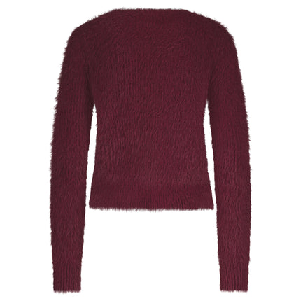 red-button-cardigan-fuzzy-ruby-srb4643