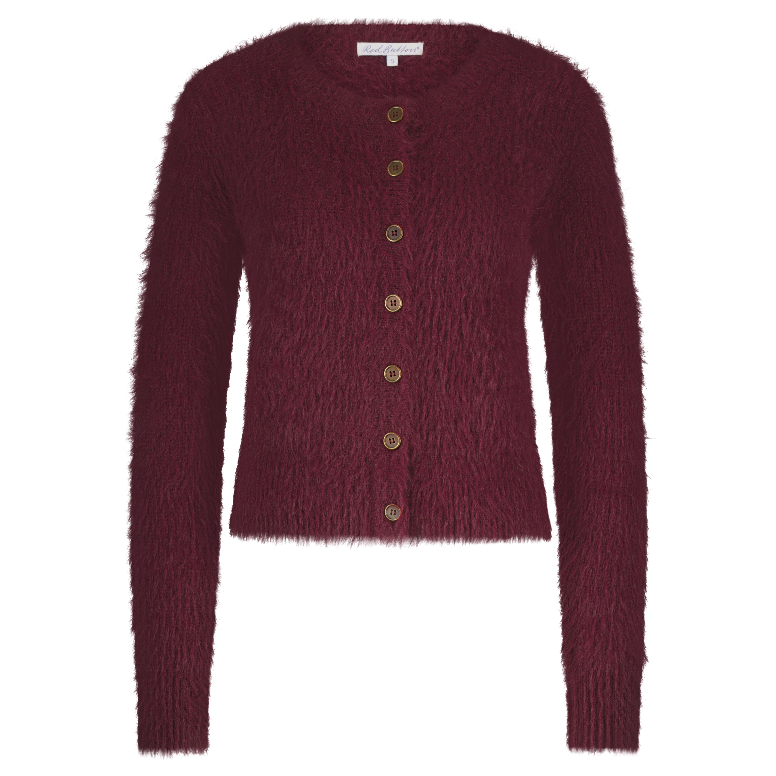 red-button-cardigan-fuzzy-ruby-srb4643