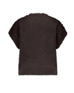 Red Button - Women's Sleeveless Fuzzy Cardigan SRB4672 Espresso