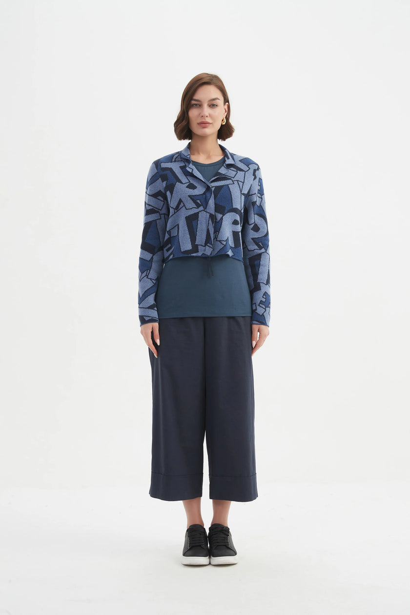 tirelli-womens-letterblock-zip-cardigan-25k3597-blue