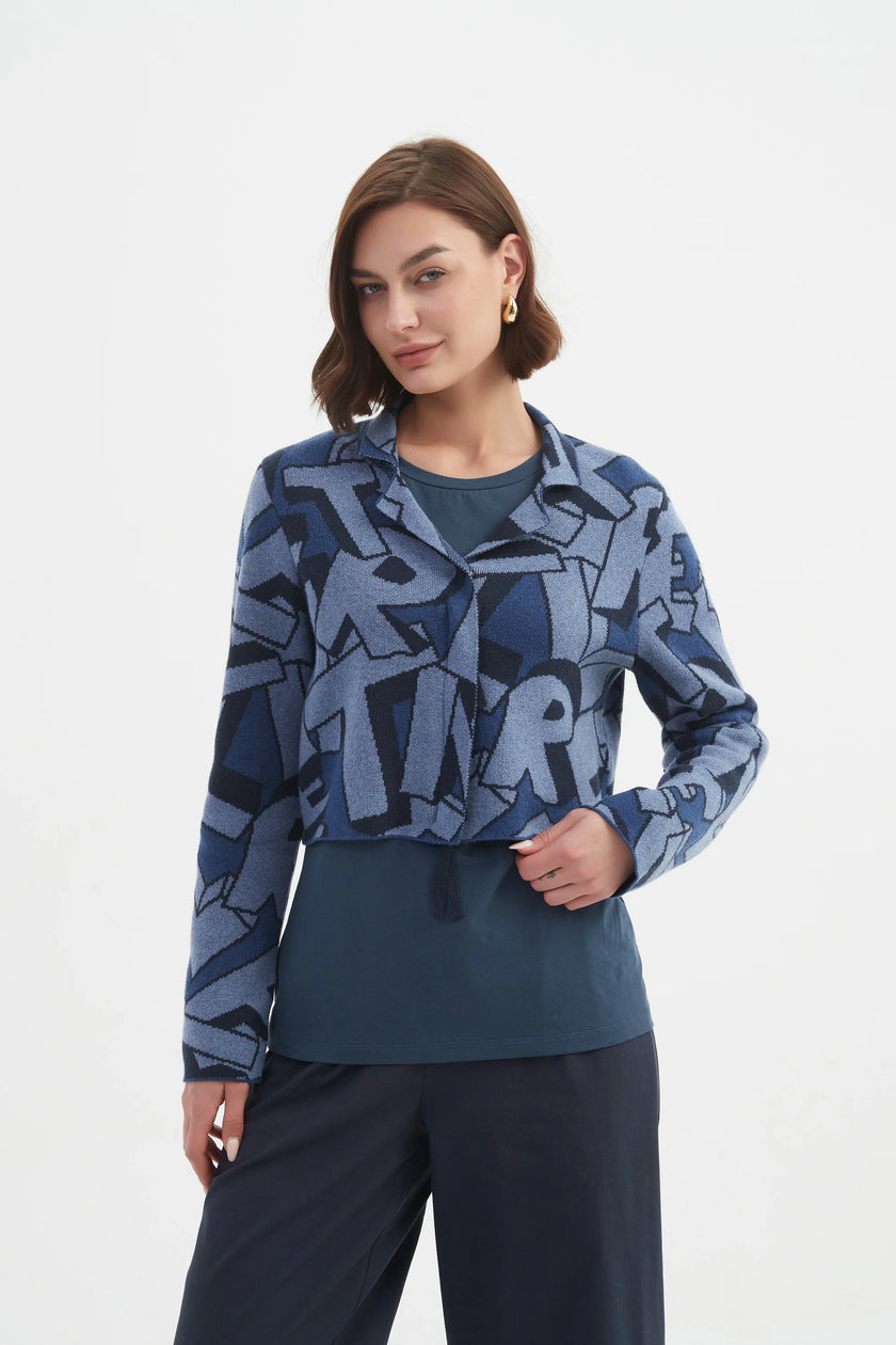 tirelli-womens-letterblock-zip-cardigan-25k3597-blue