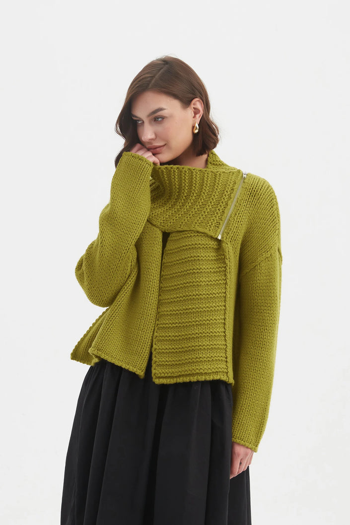 tirelli-womens-zip-collar-cardigan-25k3591-chartreuse