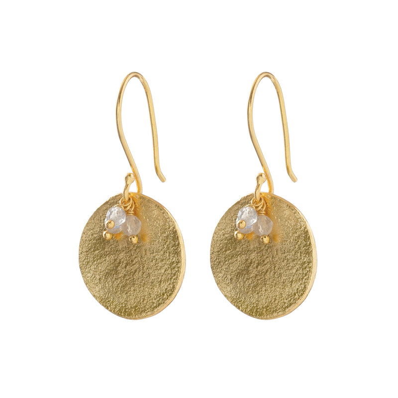 A Beautiful Story - Precious Labradorite Gold Earrings