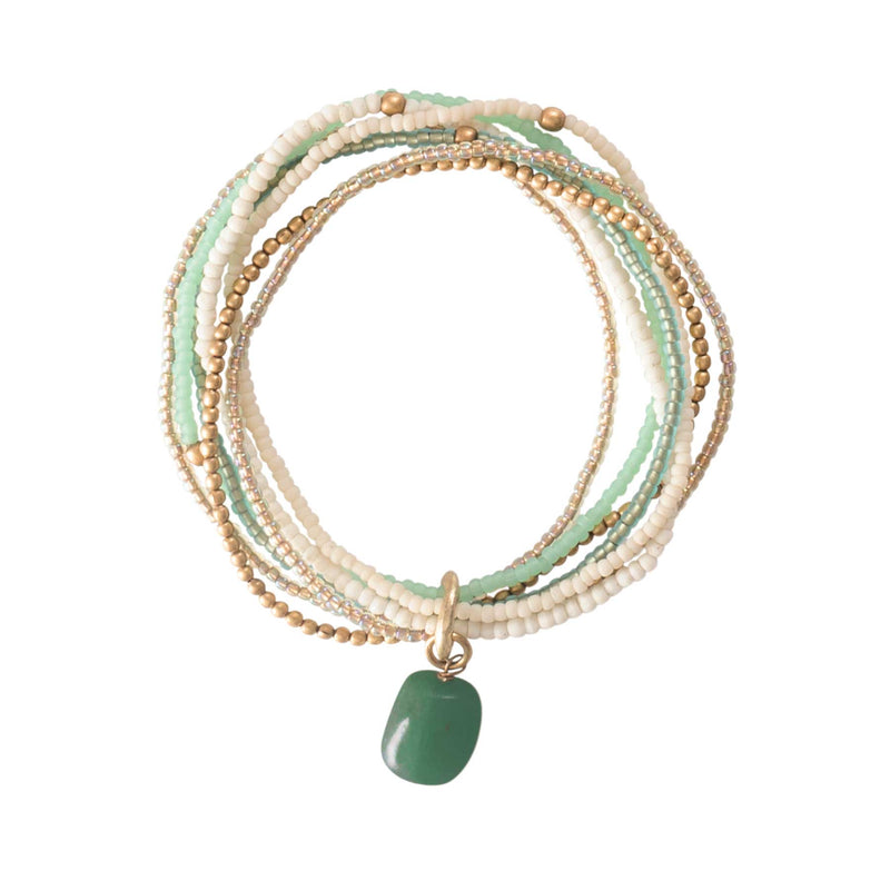 A Beautiful Story - Nirmala Aventurine Gold Bracelet