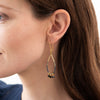 A Beautiful Story - Becoming Black Onyx Gold Earrings