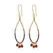 A Beautiful Story - Becoming Garnet Gold Earrings