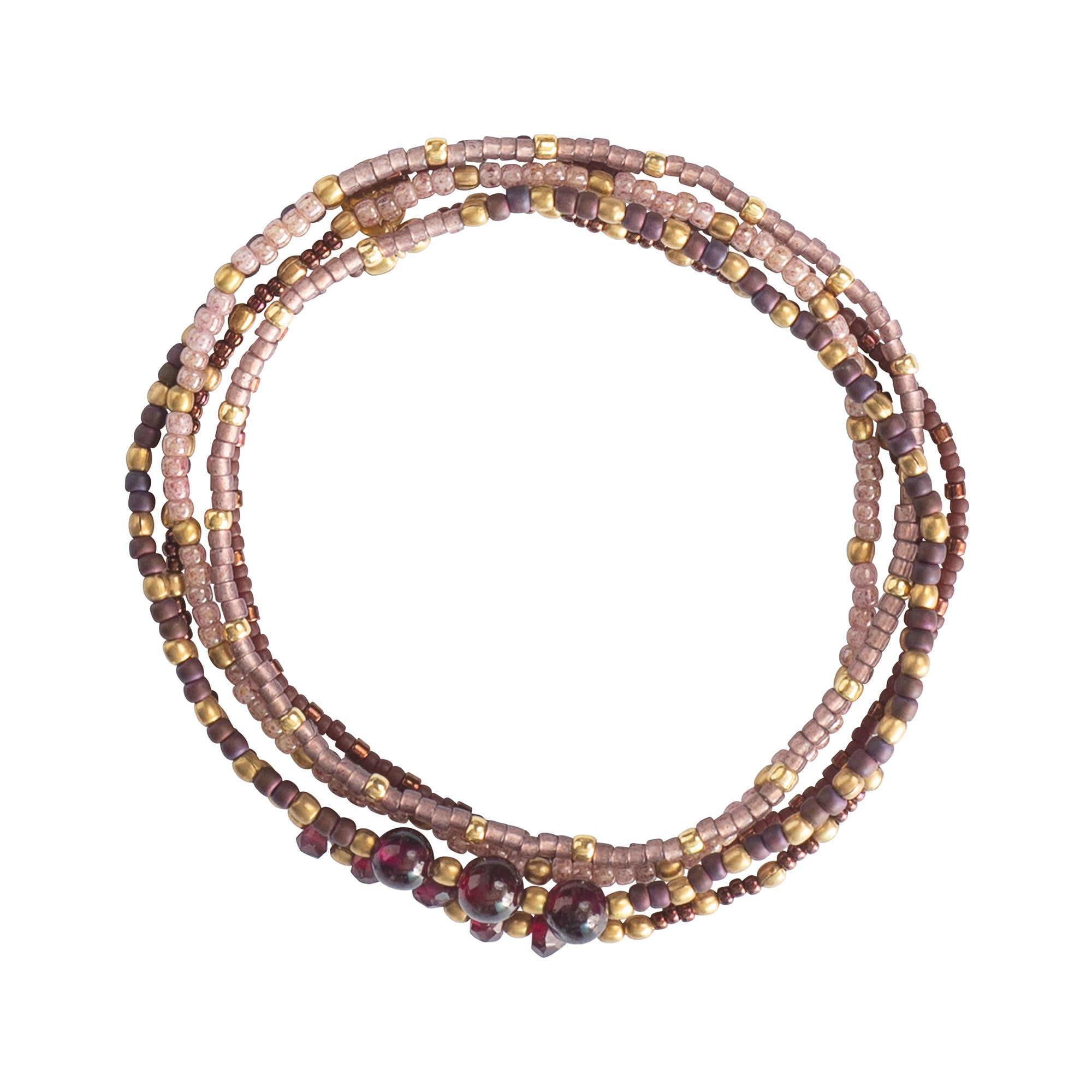 A Beautiful Story - Together Garnet Gold Bracelet