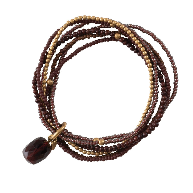 A Beautiful Story - Nirmala Garnet Gold Bracelet