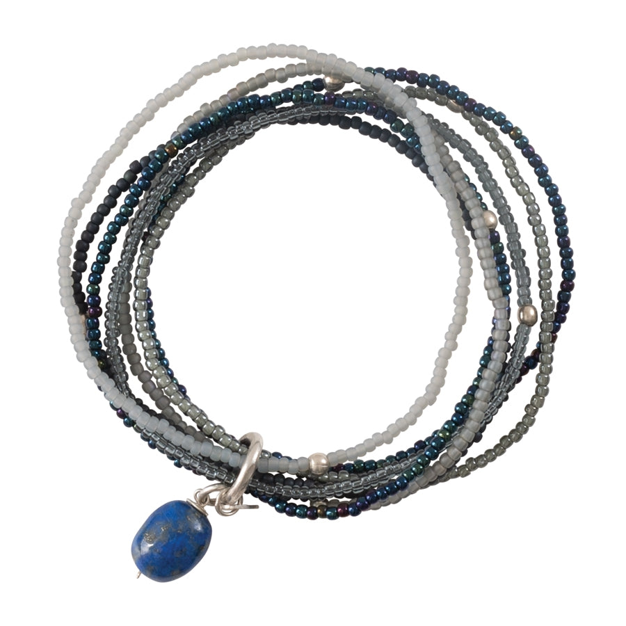 A Beautiful Story - Nirmala Lapis Lazuli Silver Bracelet